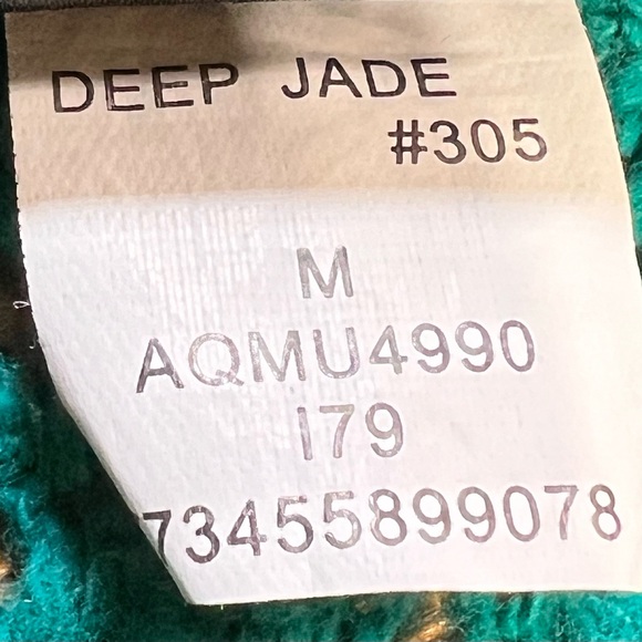 Jade teal open crochet knit sweater form fitted short sleeve tunic long length‎ - Picture 17 of 17